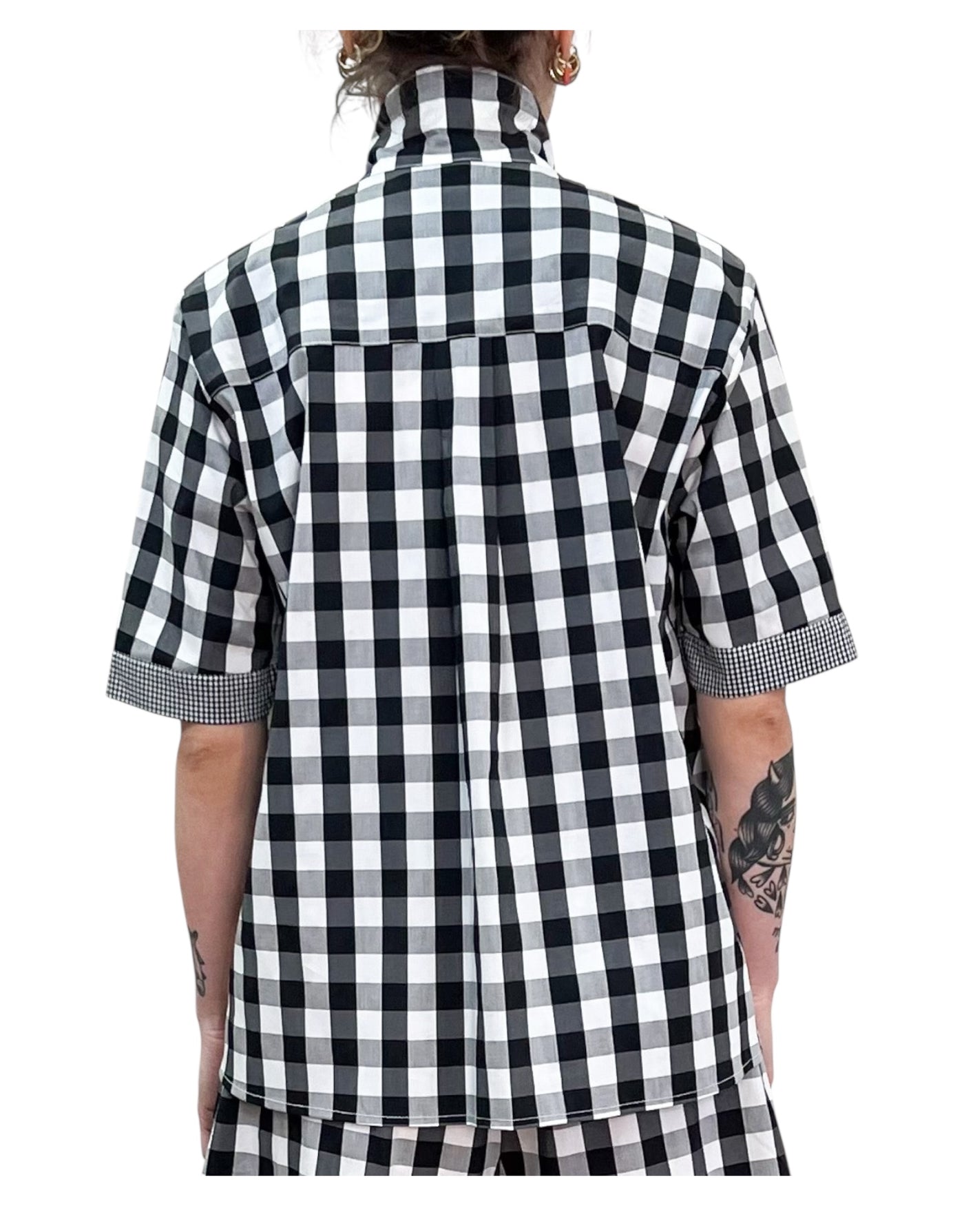 Front Street - Camicia Pic Nic Vichy Bianca e Nera