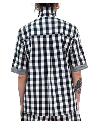 Front Street - Camicia Pic Nic Vichy Bianca e Nera
