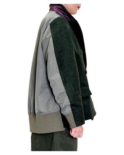 Front Street - Giacca Bomber Doppiopetto Military