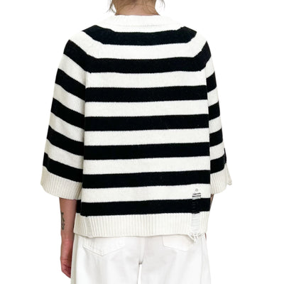 Phisique du Role - Cardigan Marinier Latte e Nero