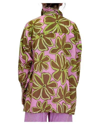 Niu - Camicia Rettangolo Guava