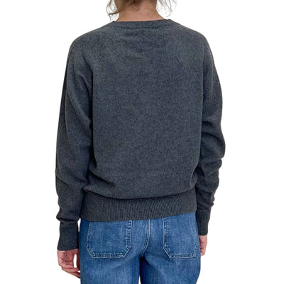 Jucca - Maglia Scollo A V Cachemire Antracite