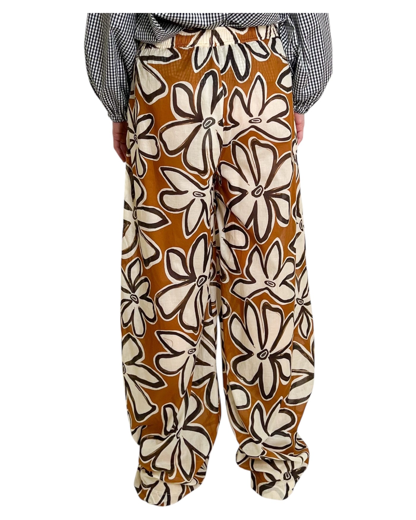 Pantaloni Larghi con Maxistampa