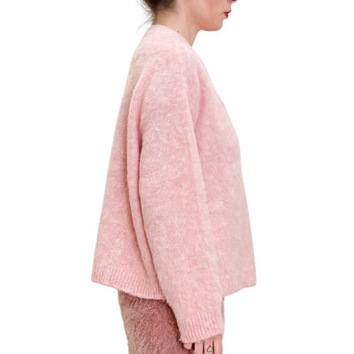 Jucca - Maglia Girocollo Rosa Tulle
