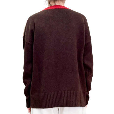 Jucca - Maglia Girocollo con Inserti Cocoa