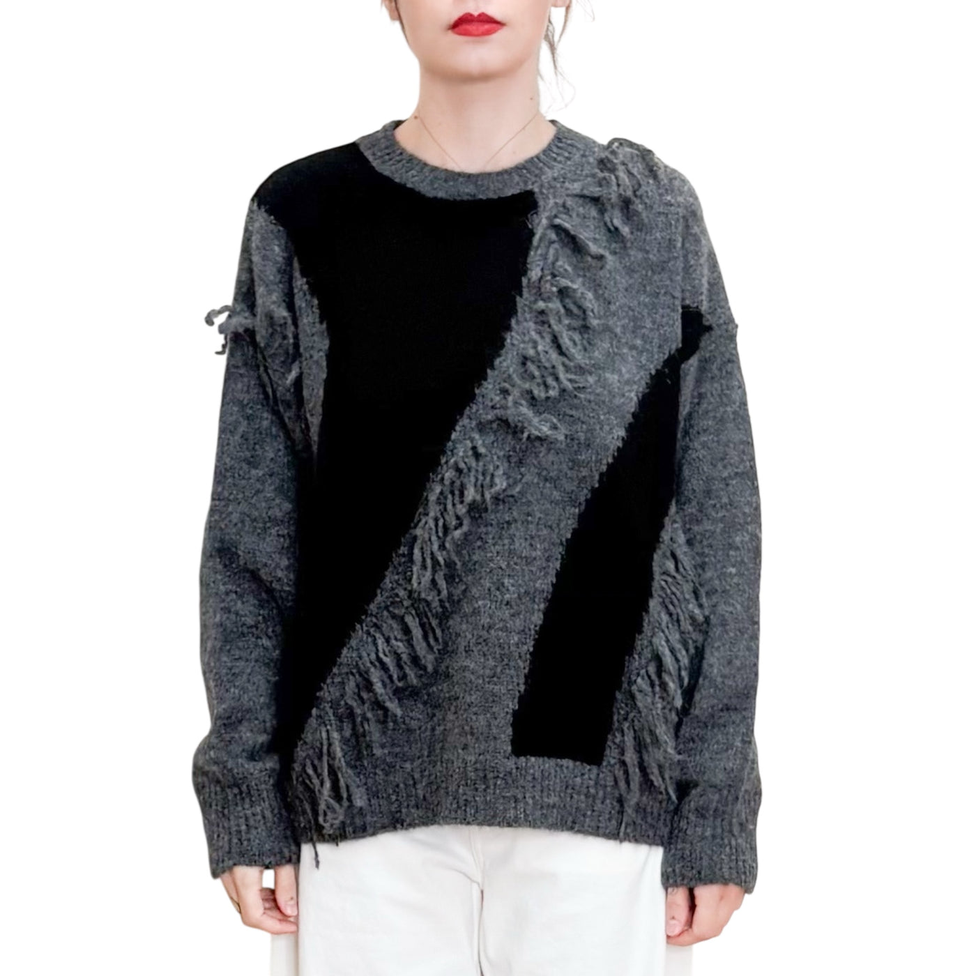 Jucca - Maglia Bicolor con Frange