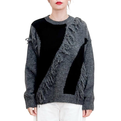 Jucca - Maglia Bicolor con Frange