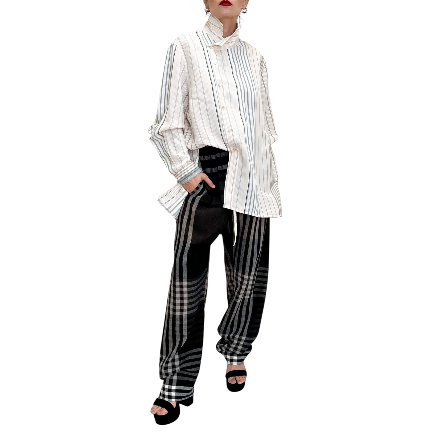 Phisique du Role - Pantaloni Mixed Tartan