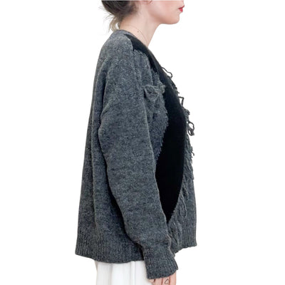 Jucca - Maglia Bicolor con Frange