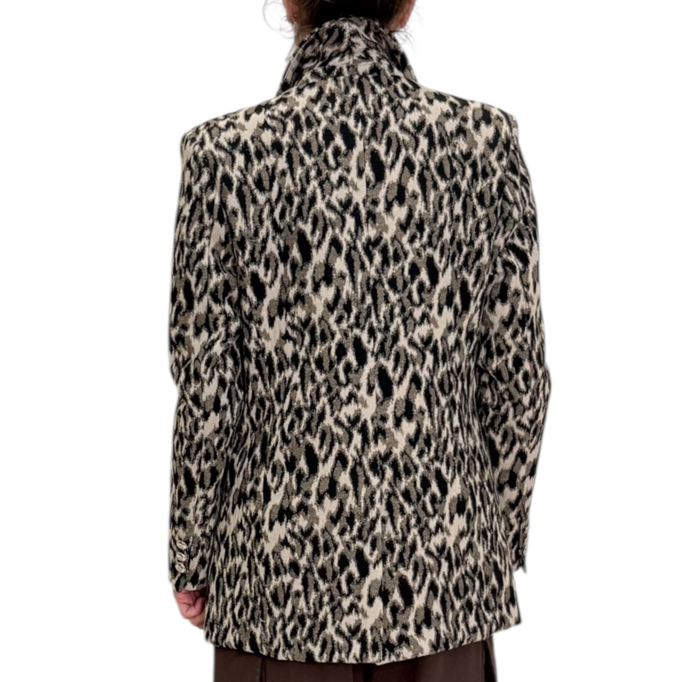 SVBoutique - Giacca Doppiopetto Jacquard Leo