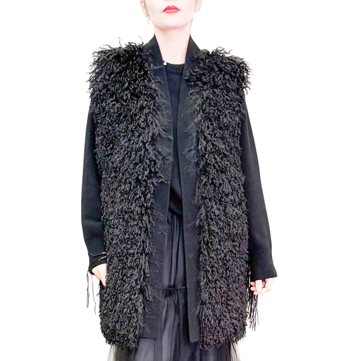 Jucca - Gilet Lungo con Ecopelliccia