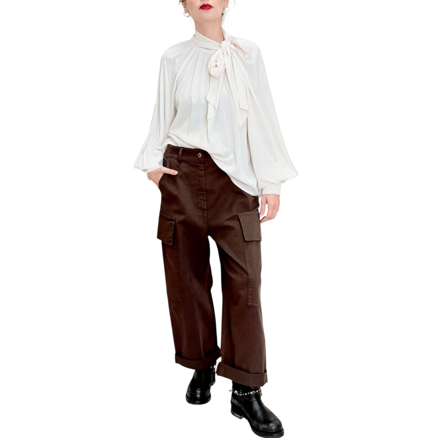 SVBoutique - Pantaloni Cargo Moro