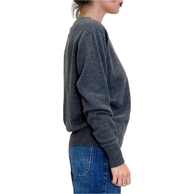 Jucca - Maglia Scollo A V Cachemire Antracite