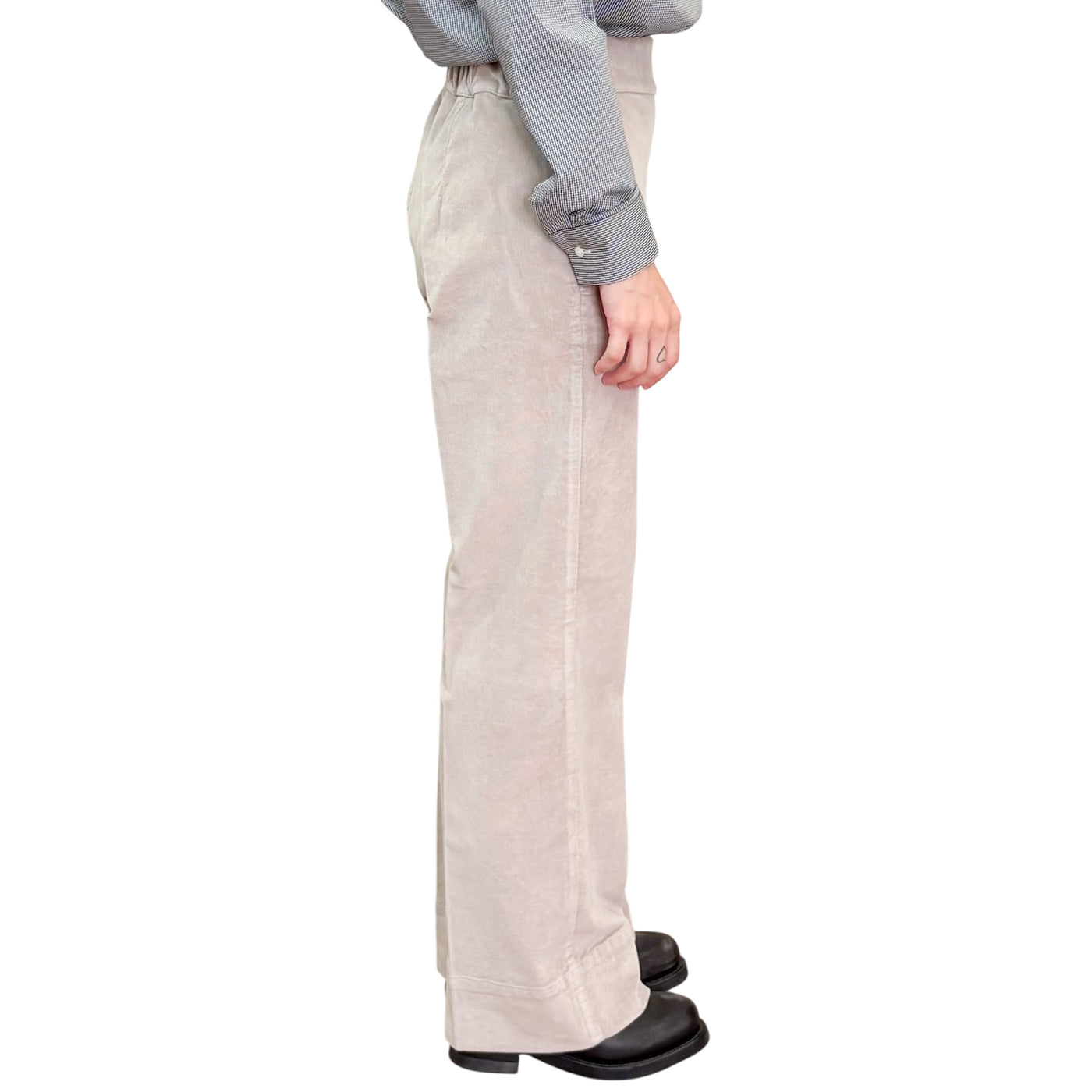 Cigala’s - Pantaloni Velluto Relaxed Wide Leg Avana