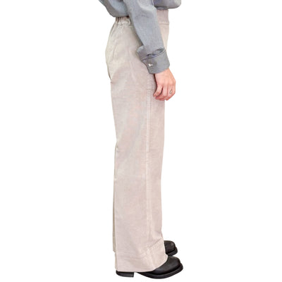 Cigala’s - Pantaloni Velluto Relaxed Wide Leg Avana