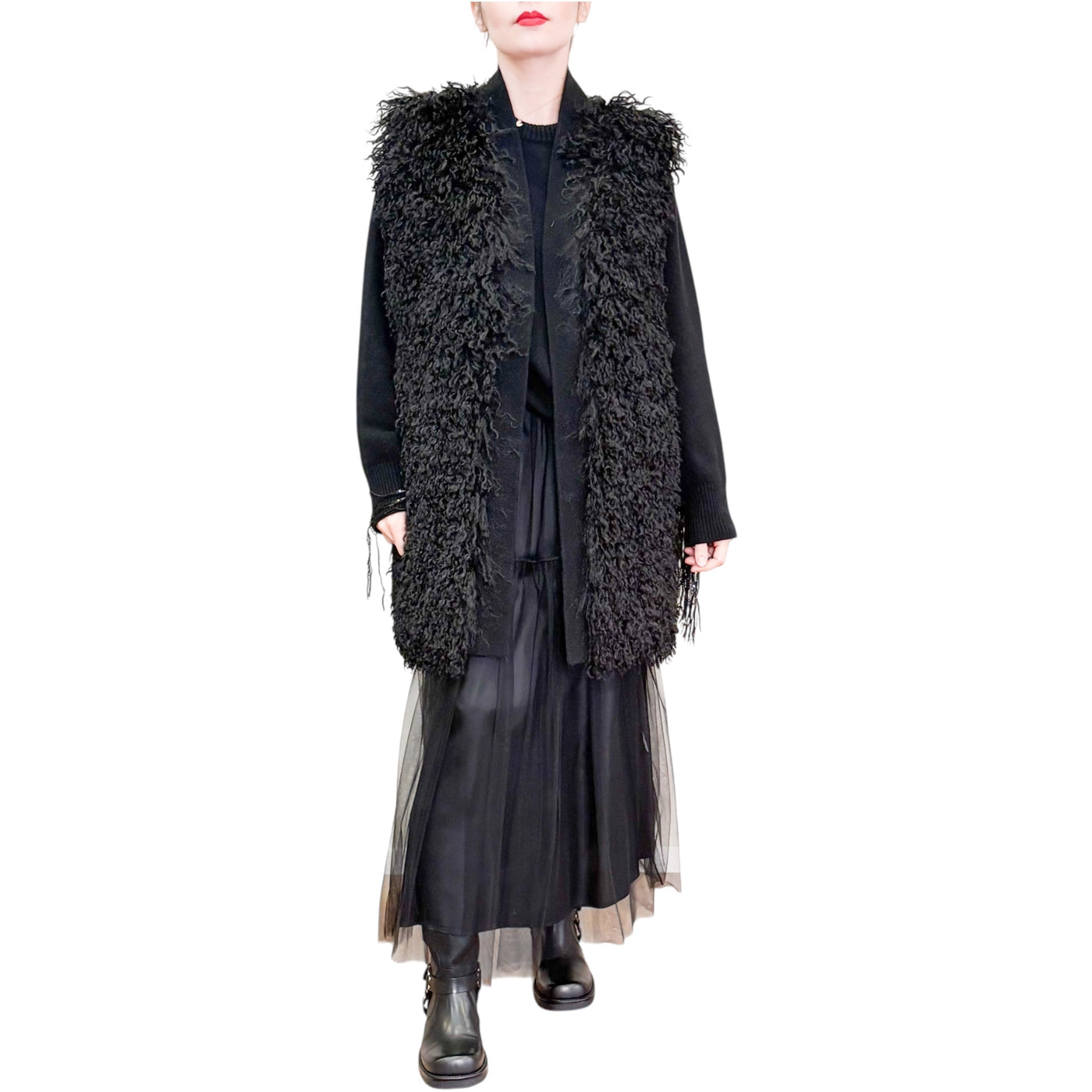 Jucca - Gilet Lungo con Ecopelliccia