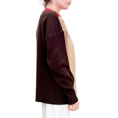 Jucca - Maglia Girocollo con Inserti Cocoa