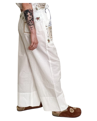 Hod Paris - Pantaloni Barbara con Ricami
