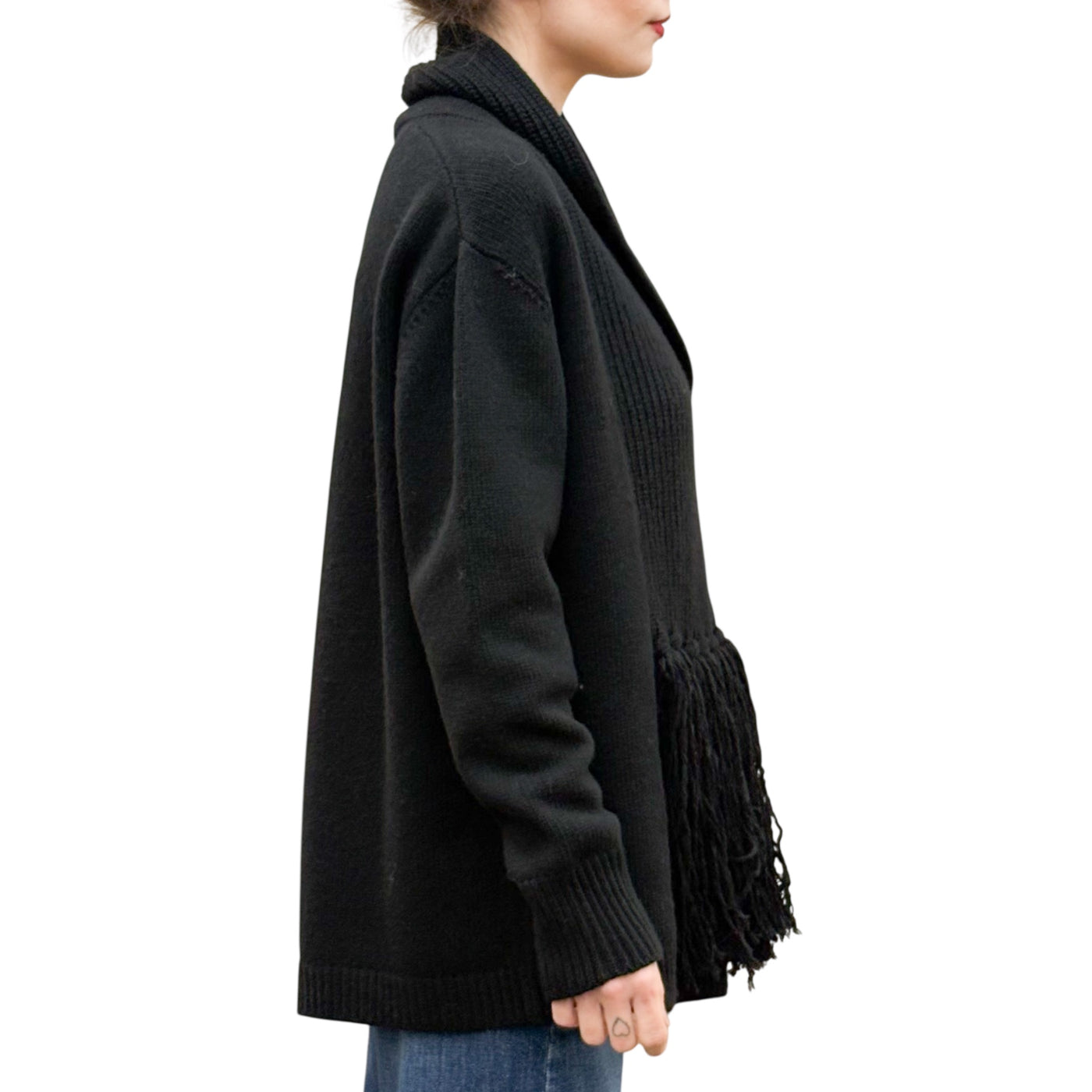 Jucca - Maglia Scollo a V con Frange