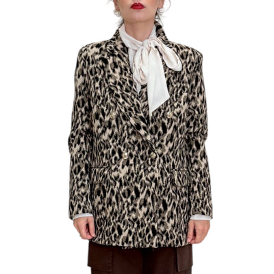 SVBoutique - Giacca Doppiopetto Jacquard Leo
