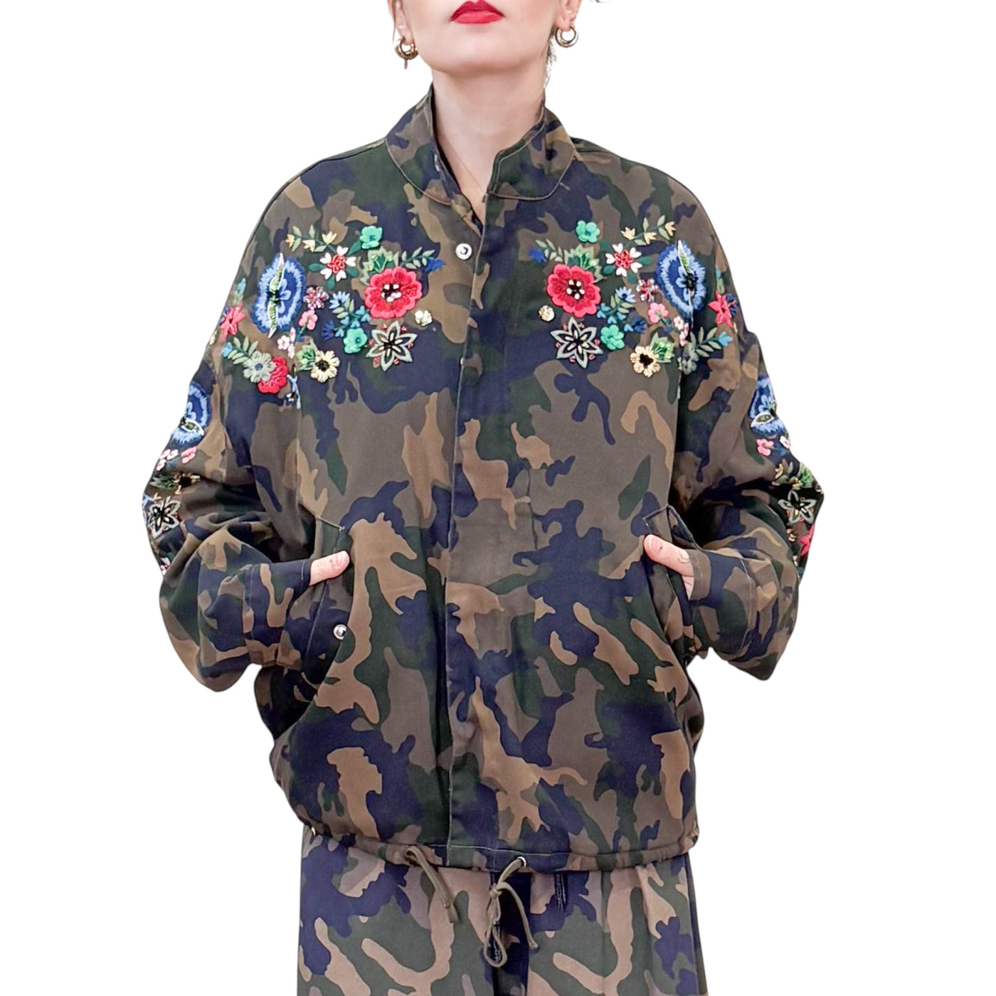 Front Street - Bomber Camu con Ricami