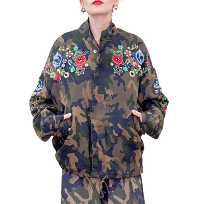 Front Street - Bomber Camu con Ricami