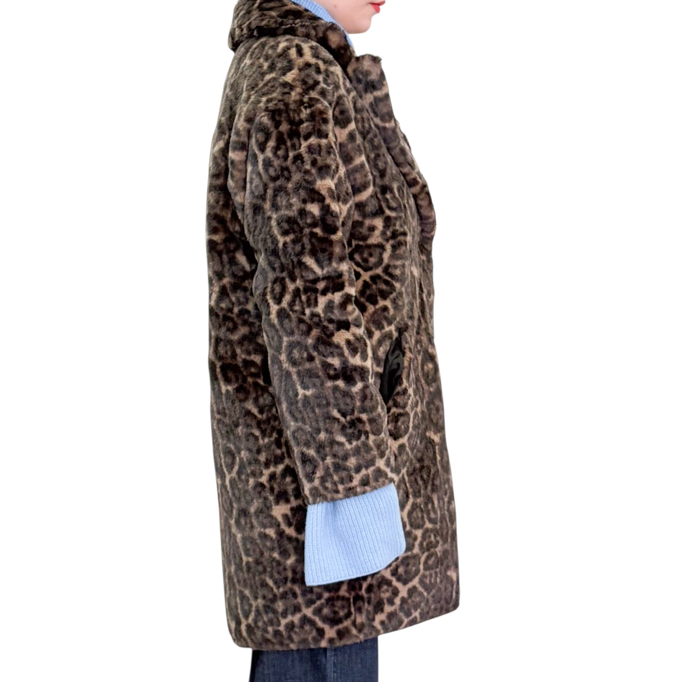 SVBoutique - Cappottino Reversibile in Ecopelliccia Leo