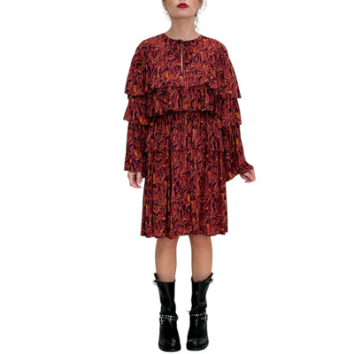 Maliparmi - Abito Balze Lily’s Fantasia Bordeaux