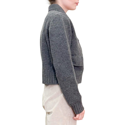 Jucca - Giacca Cardigan Doppiopetto Antracite