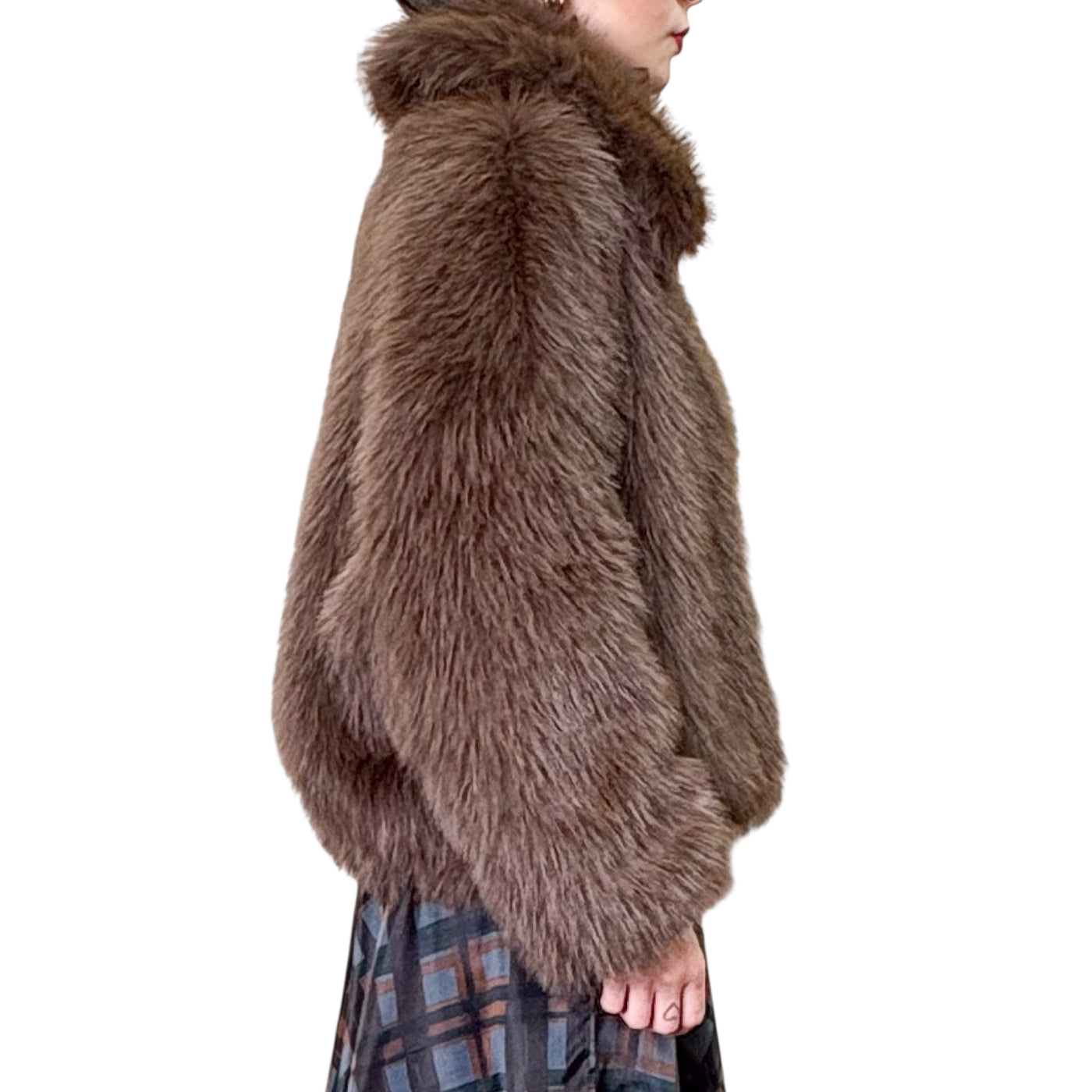 SVBoutique - Bomber Ecopelliccia  Moro