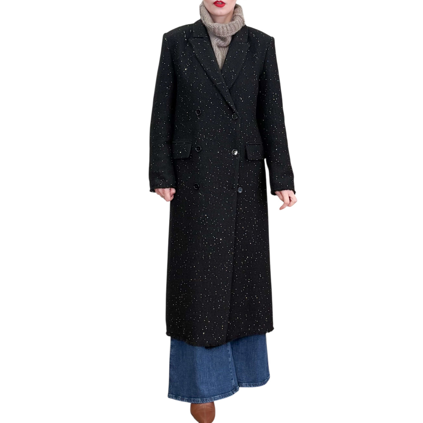 Jucca - Cappotto Lungo con Microaillettes