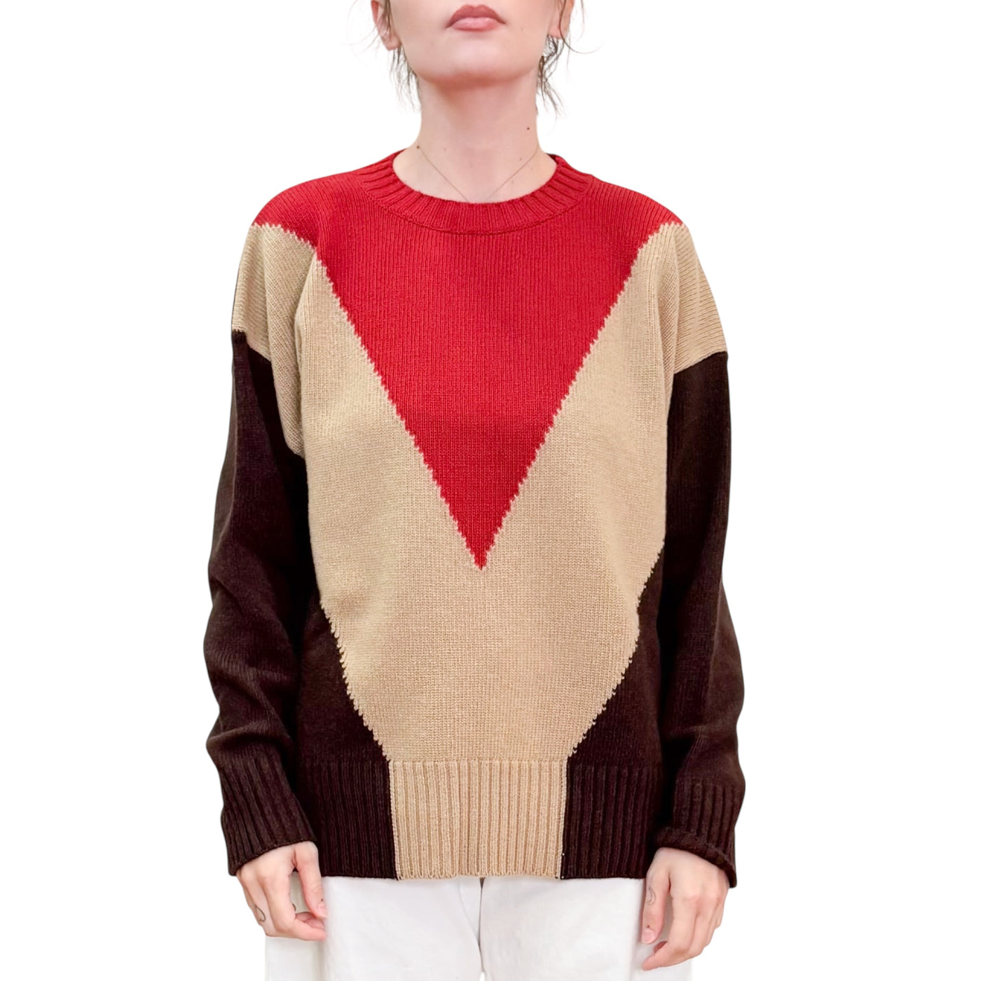 Jucca - Maglia Girocollo con Inserti Cocoa