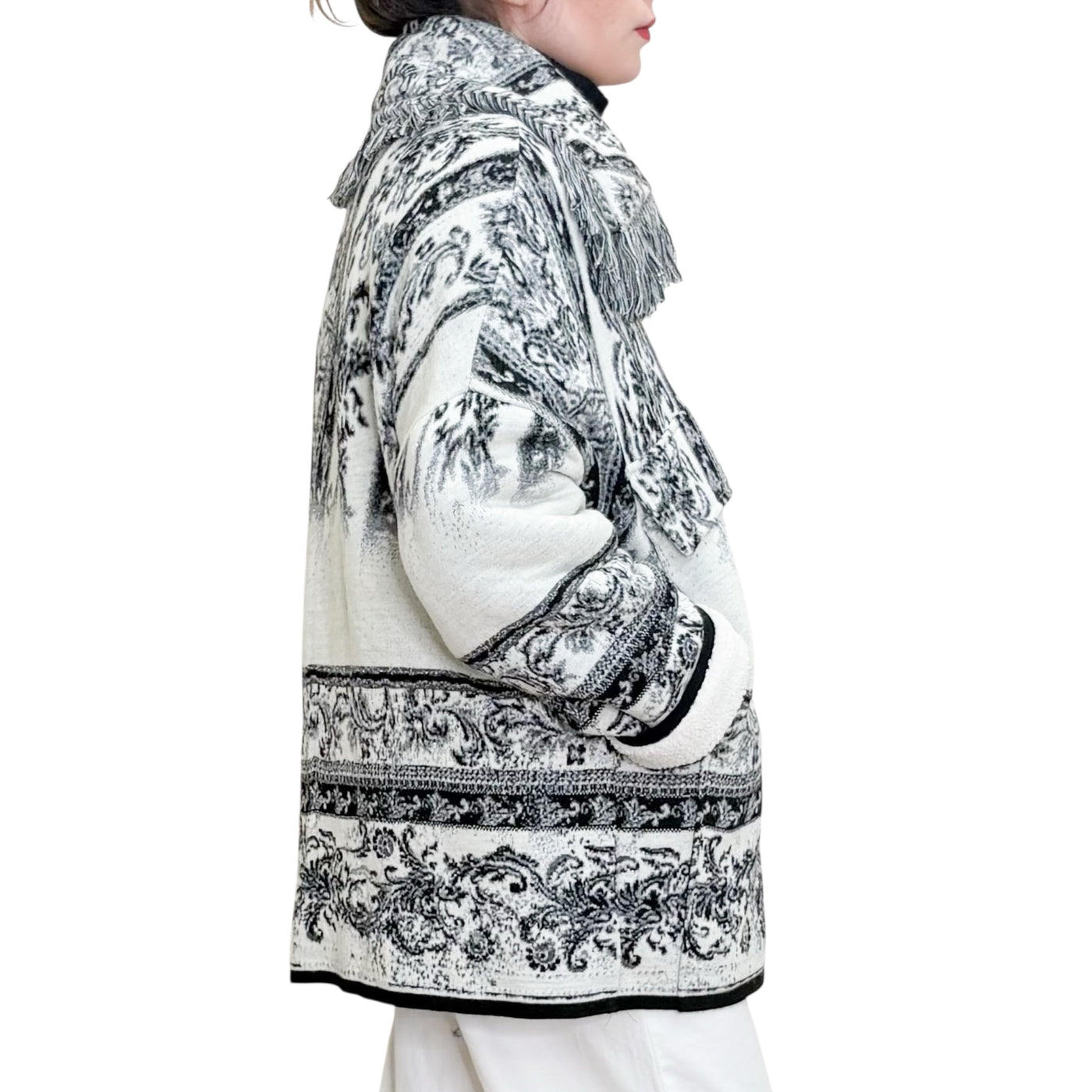 BYE - Giaccone in maglia con Interno Ecopelliccia