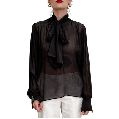 Jucca - Camicia con Fiocco Moro