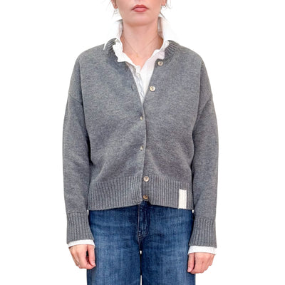 Alpha Studio - Cardigan Corto Antracite