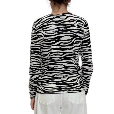 Maliparmi- Cardigan Printed Lily Ballet Black