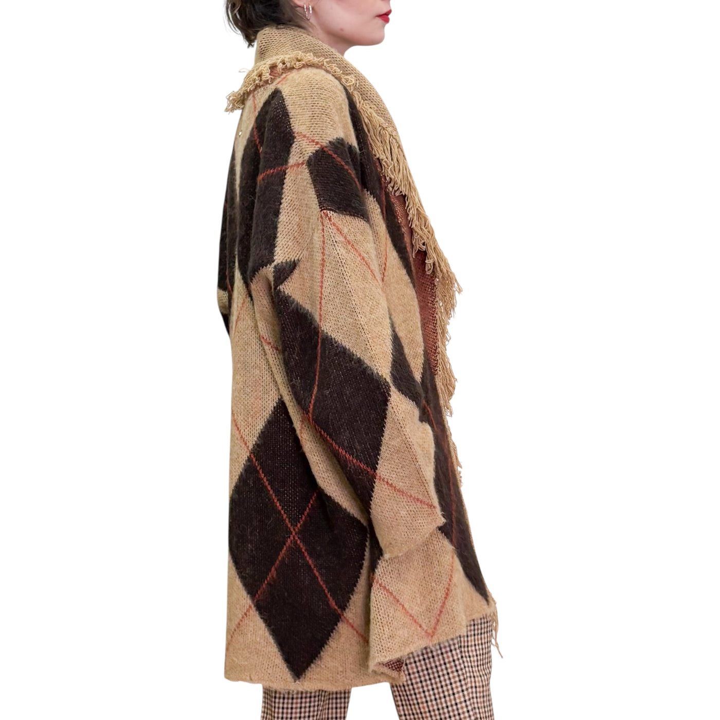 Souvenir - Cardigan Cappotto con Losanghe