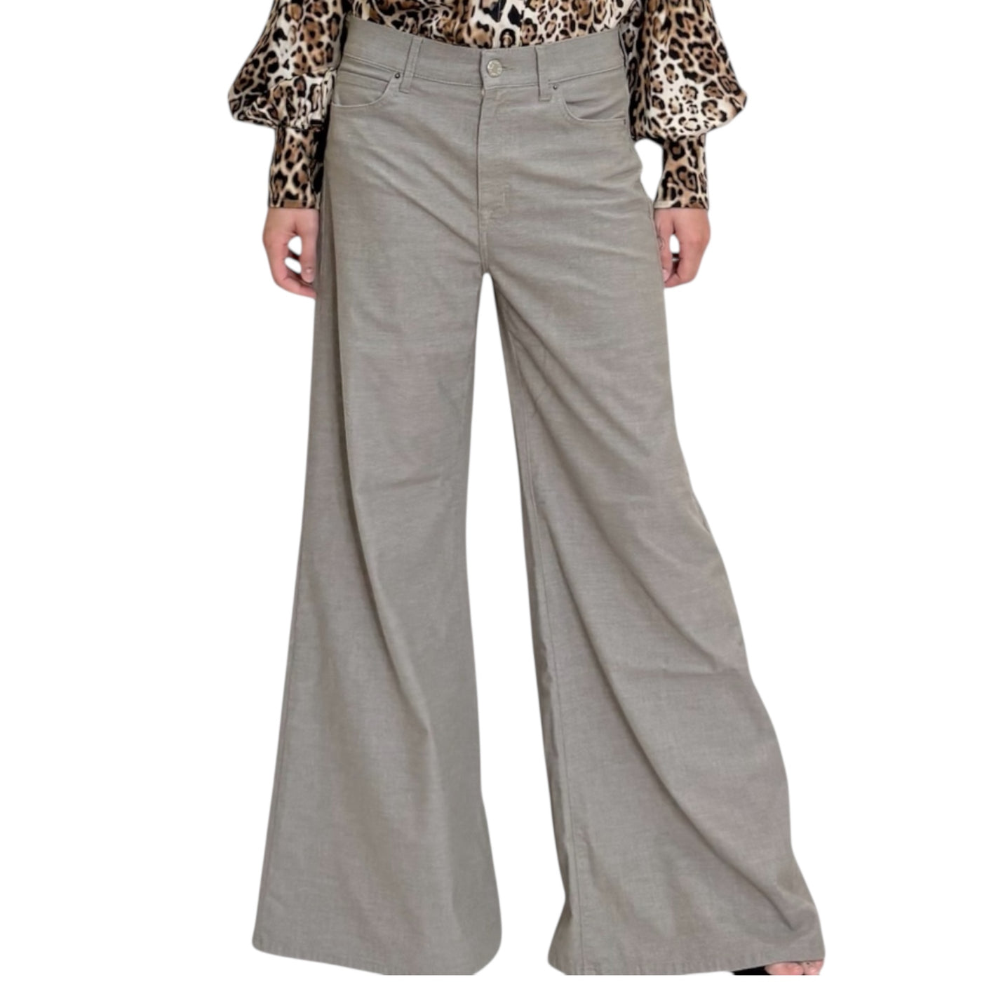 Cigala’s - Pantaloni Palazzo Wide Leg Nocciola