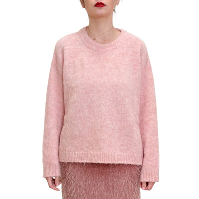 Jucca - Maglia Girocollo Rosa Tulle