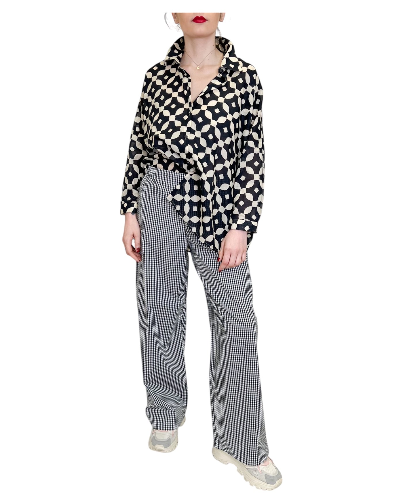 Niu - Camicia Rettangolo Pedra