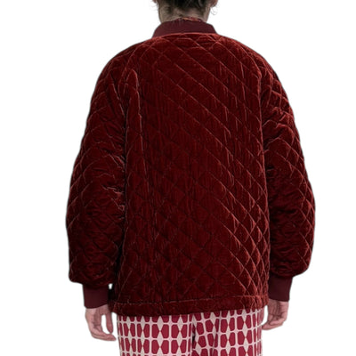 Maliparmi - Bomber Trapuntato Sweet Velvet Rubino