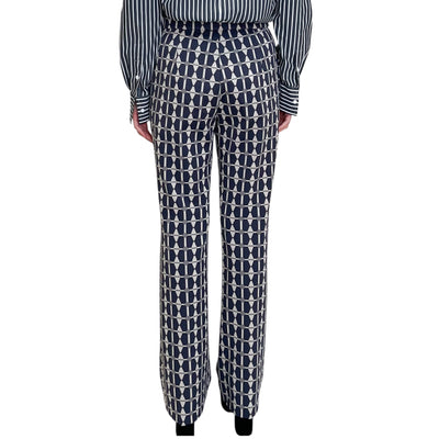Maliparmi - Pantaloni Zampetta Geometric Print Grigio