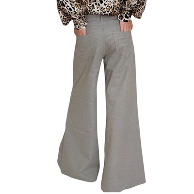 Cigala’s - Pantaloni Palazzo Wide Leg Nocciola