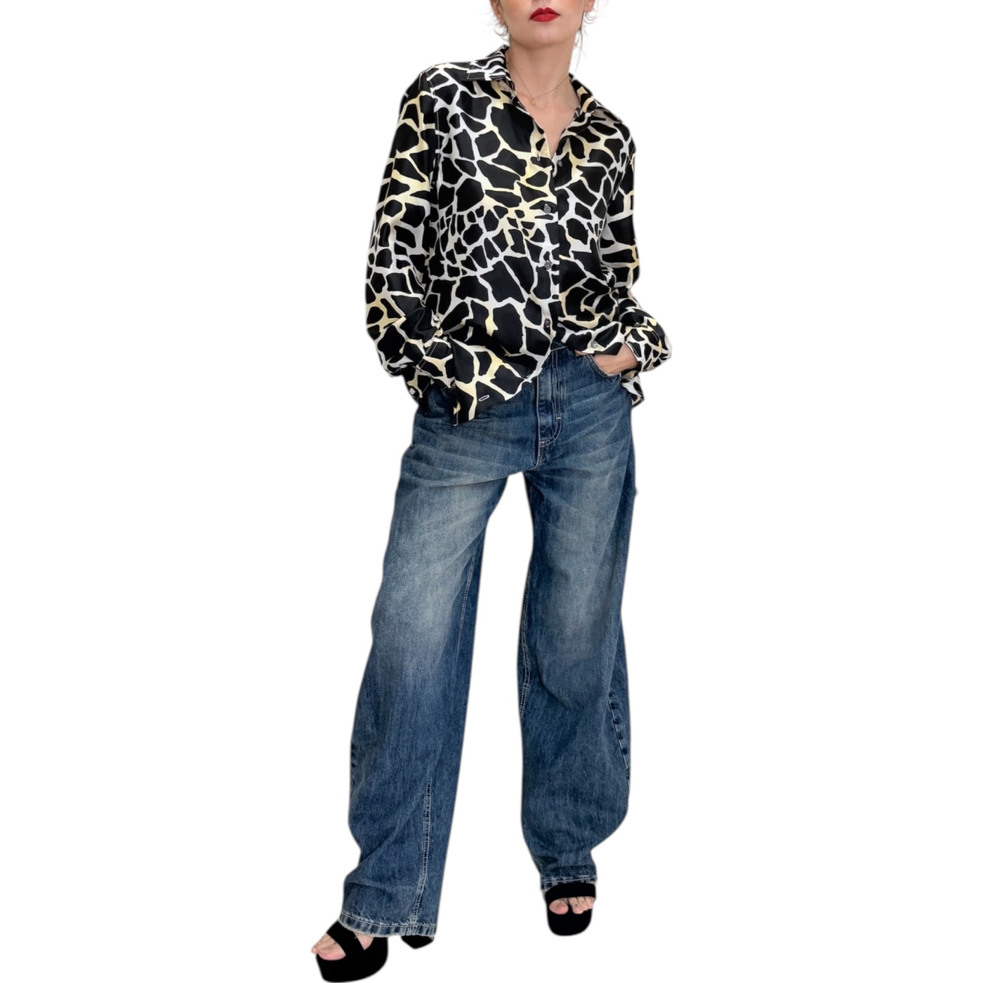 Maliparmi - Camicia Collection Print Black e White