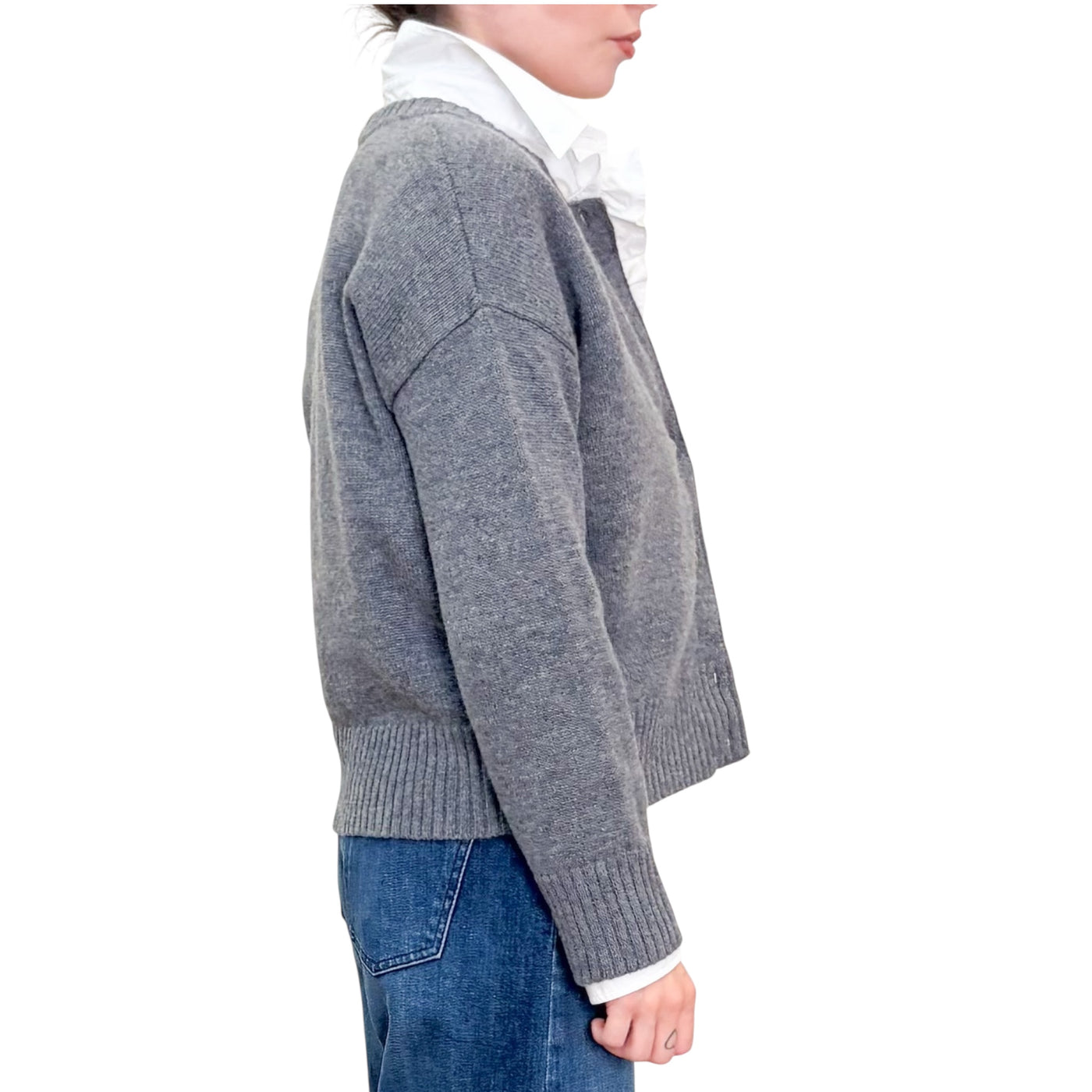Alpha Studio - Cardigan Corto Antracite