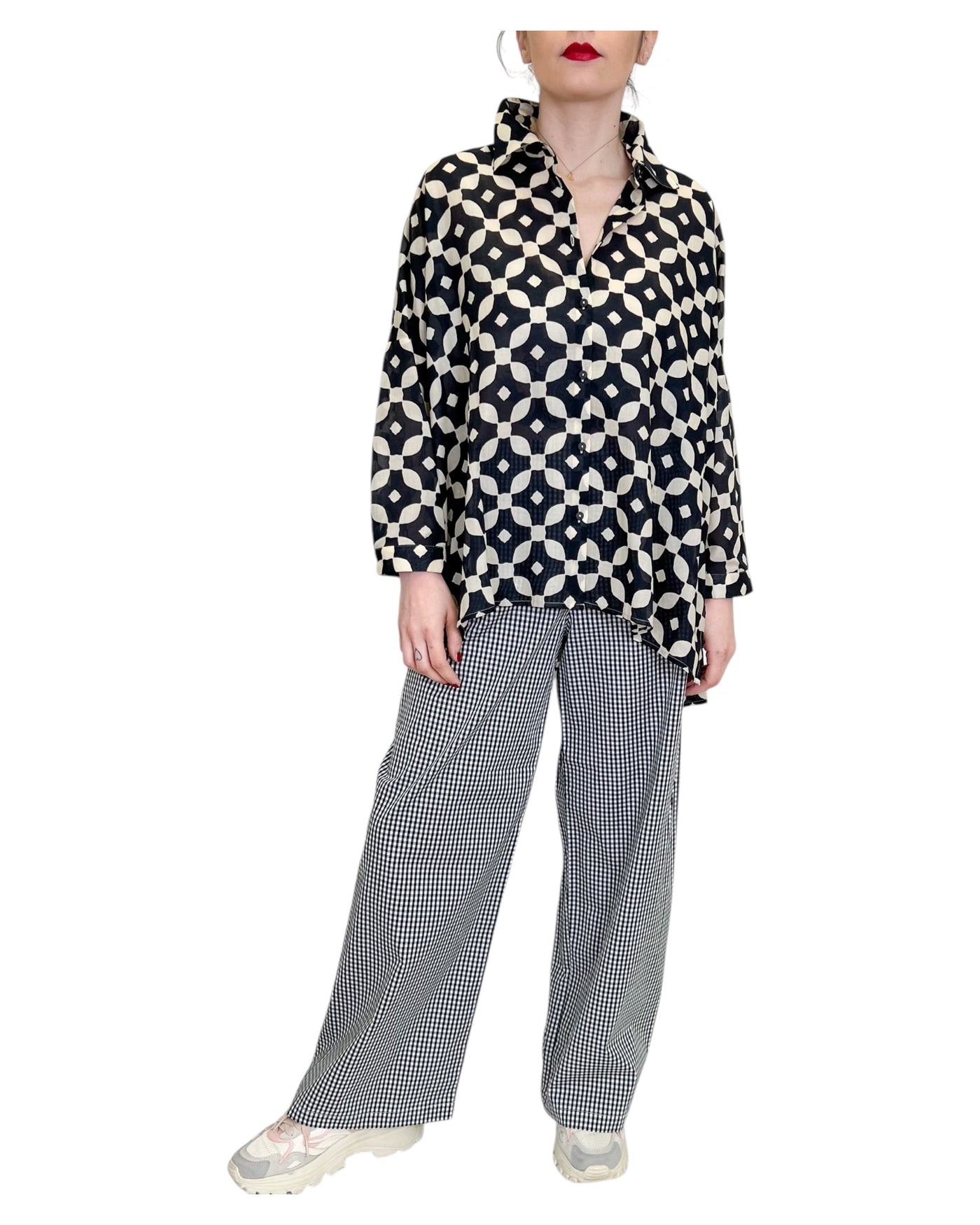 Niu - Camicia Rettangolo Pedra