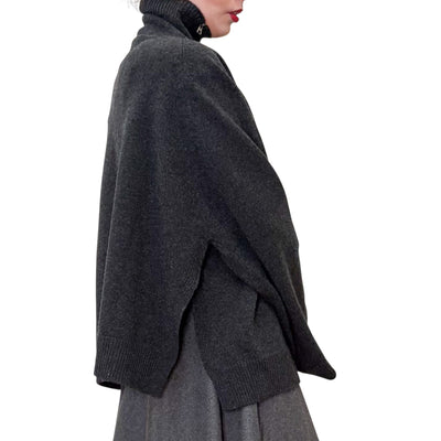 Phisique Du Role - Maglia con Collo Alto con Zip Antracite
