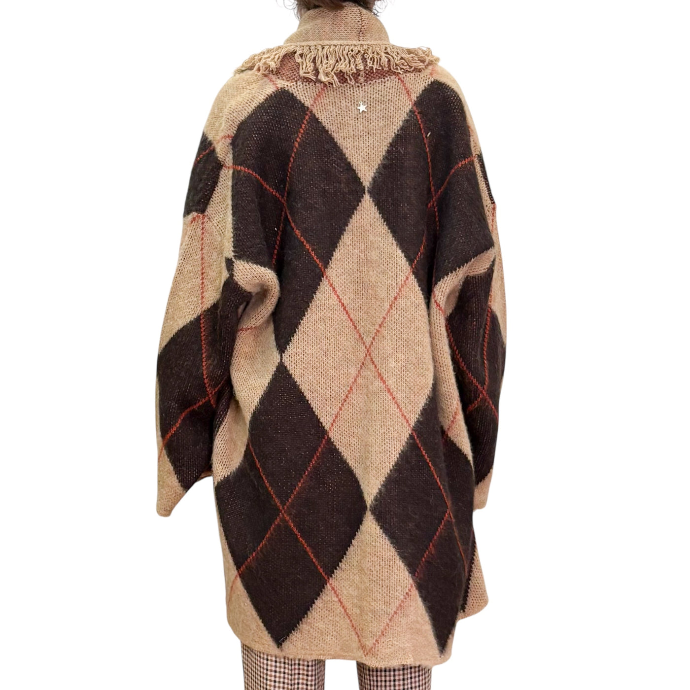 Souvenir - Cardigan Cappotto con Losanghe