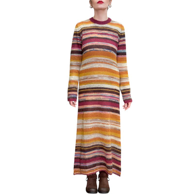 Maliparmi - Abito Lungo Mohsir Righe