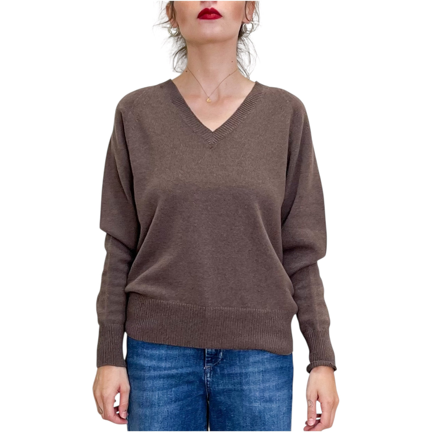 Jucca - Maglia Scollo a V Cachemire Moro